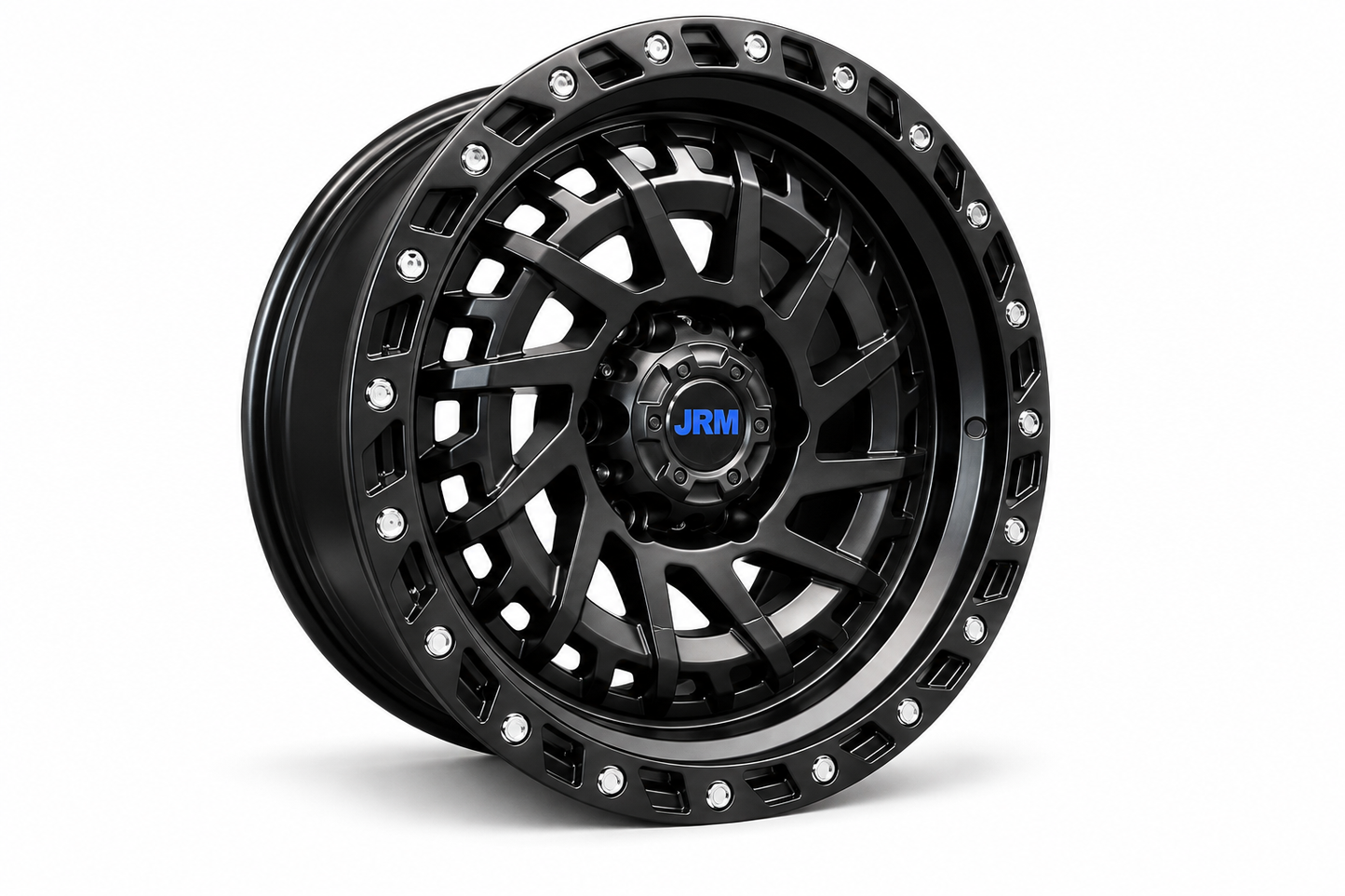 18" JRM DX-028 Matt Black Silver Rivets