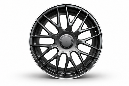 20" MERCEDES STYLE Mercedes Black Macined Face