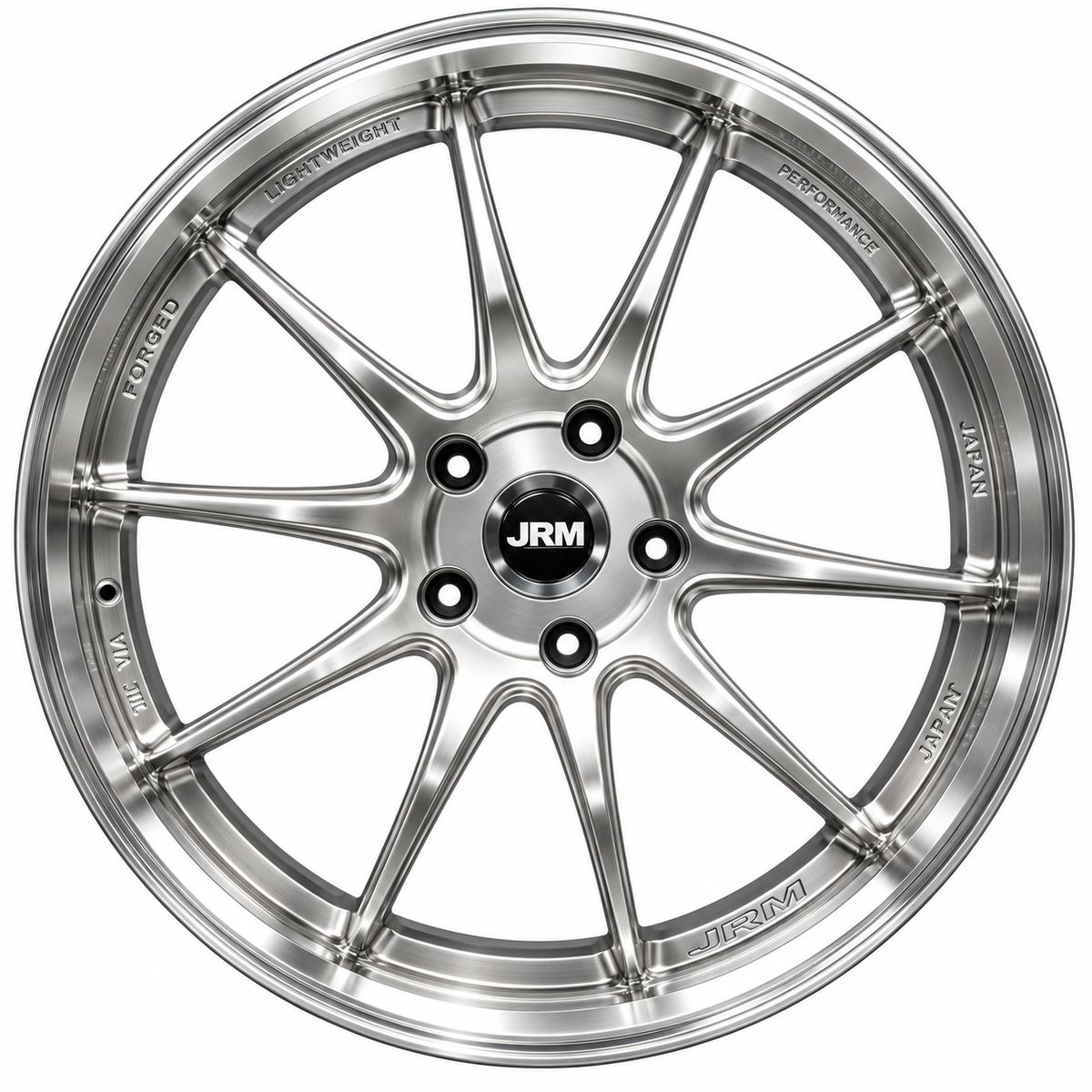 19" JRM  010 Hyper Black Machined Lip 1