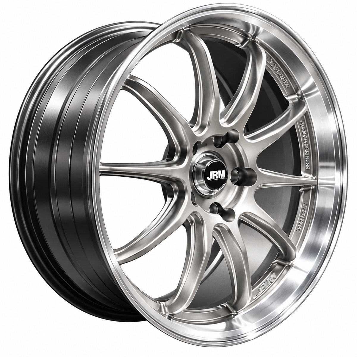 19" JRM  010 Hyper Black Machined Lip 2