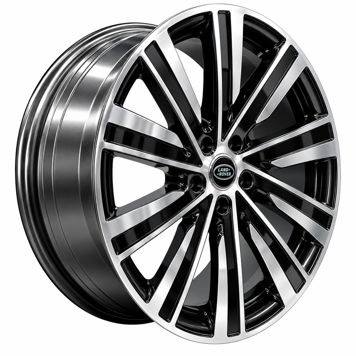 23" LAND ROVER STYLE 460 Black Machined 2