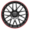 19" MERCEDES STYLE AMG Matt black Red Lip