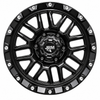 16" JRM DX-148 Matt Black Silver Rivets