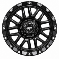 16" JRM DX-148 Matt Black Silver Rivets
