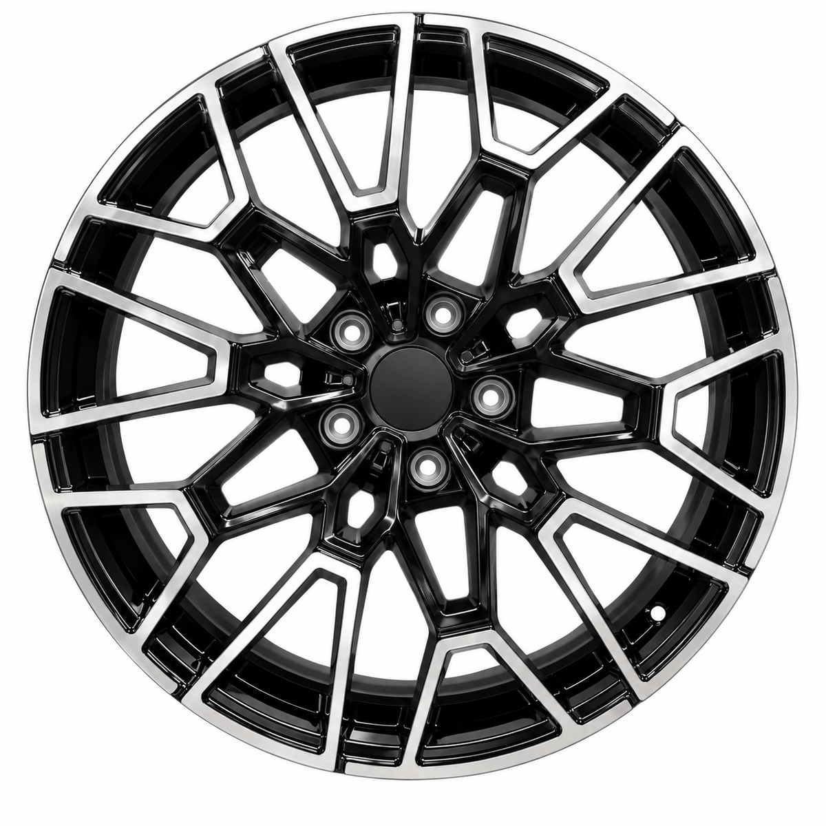 20" BMW 827M Style Black Machined Face