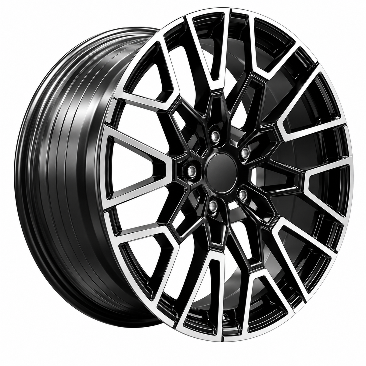 20" BMW 827M Style Black Machined Face