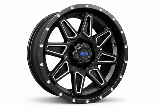 18" JRM DX-212 Matt Black Milled Spokes