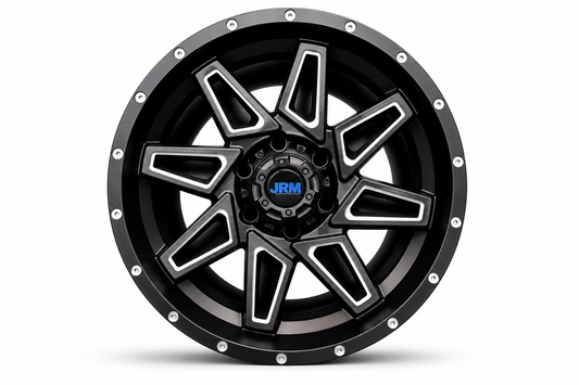 18" JRM DX-212 Matt Black Milled Spokes