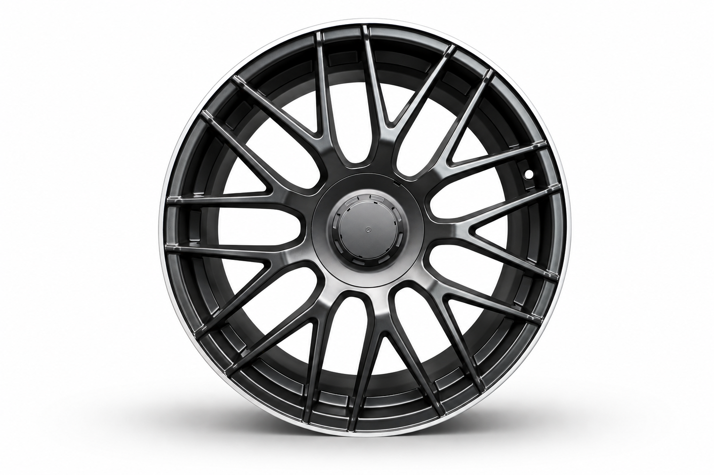 19" MERCEDES STYLE Mercedes Gun Metal Machined face