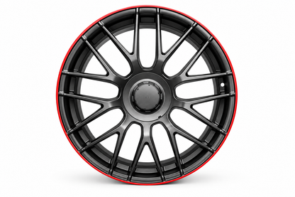 19" MERCEDES STYLE AMG Matt black Red Lip