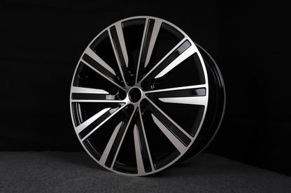 23 inch black Range Rover style alloy wheel with multi spoke design